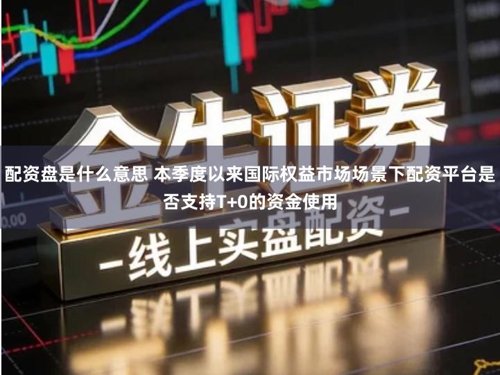 配资盘是什么意思 本季度以来国际权益市场场景下配资平台是否支持T+0的资金使用